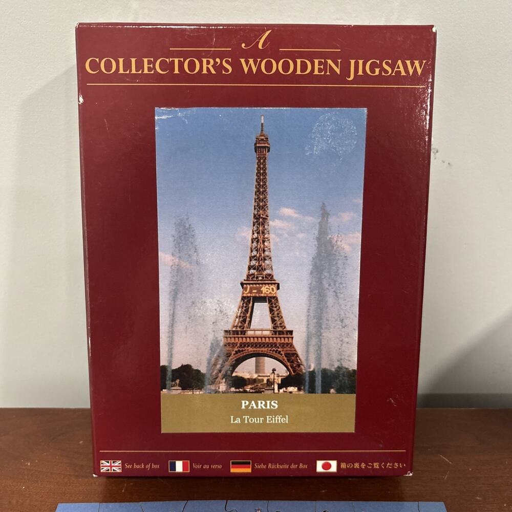 Wentworth Wooden Jigsaw Puzzle 140 Pieces Paris La Tour Eiffel Complete - Picture 3 of 8